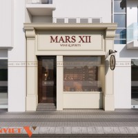 Thiết kế showroom rượu MARX XII tại Hà Nội của anh Trung 